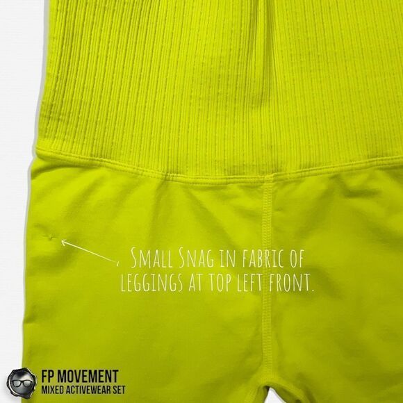 FP MOVEMENT ACTIVEWEAR SET: GOOD KARMA SQUARE NECK BRA + LEGGINGS + HR CROP TANK - Picture 11 of 16